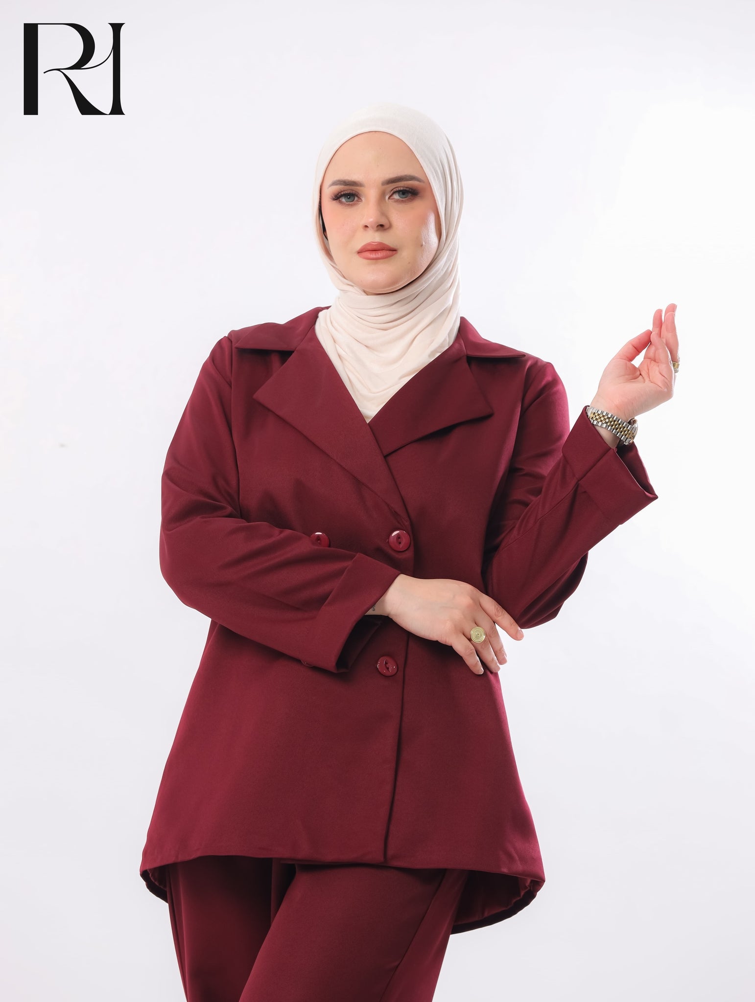 Lana Tailored Two Piece Set – Deep Berry