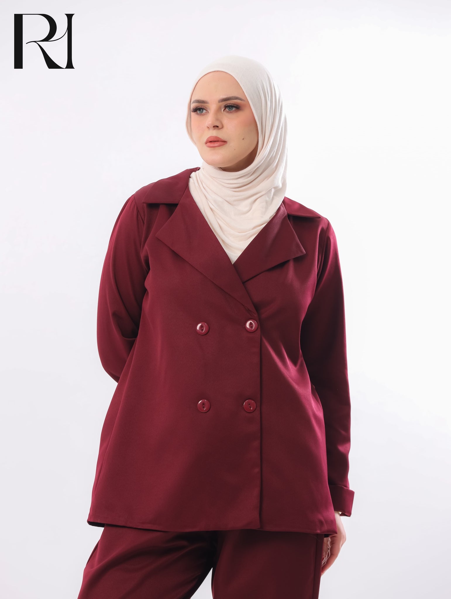 Lana Tailored Two Piece Set – Deep Berry
