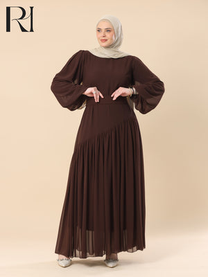 chocolate maxi dress