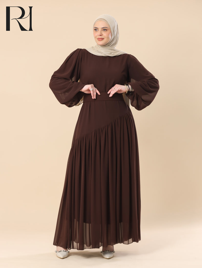 chocolate maxi dress