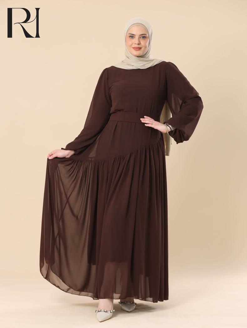 chocolate maxi dress