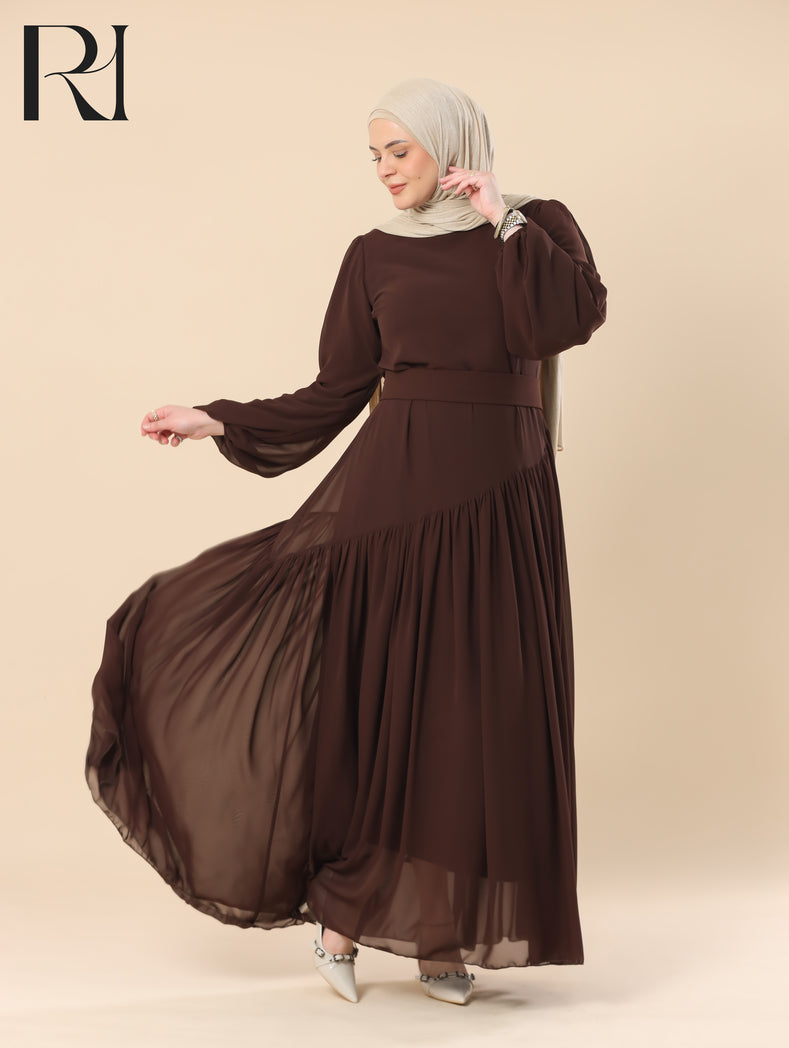 chocolate maxi dress