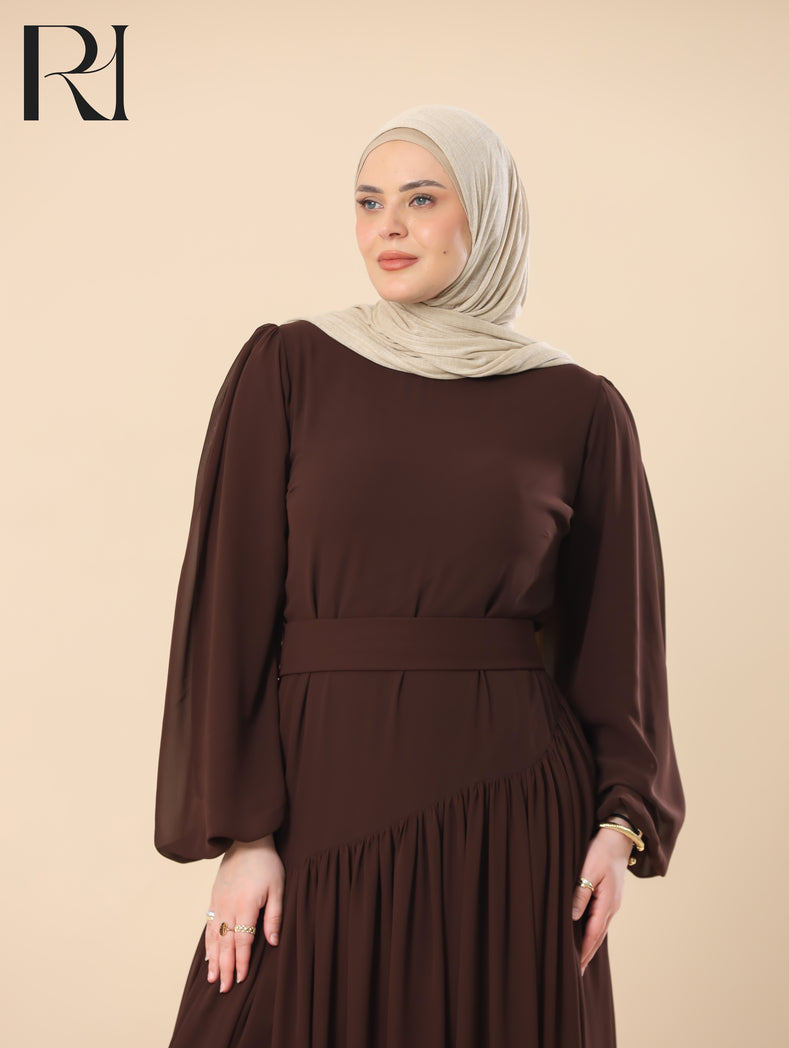 chocolate brown dress