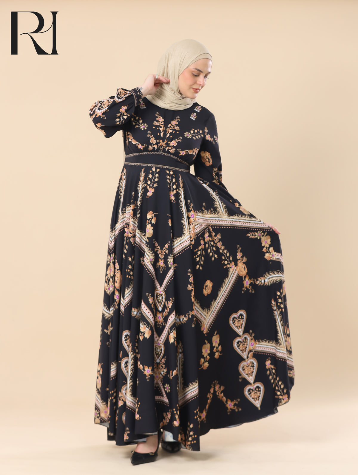 long dress in black