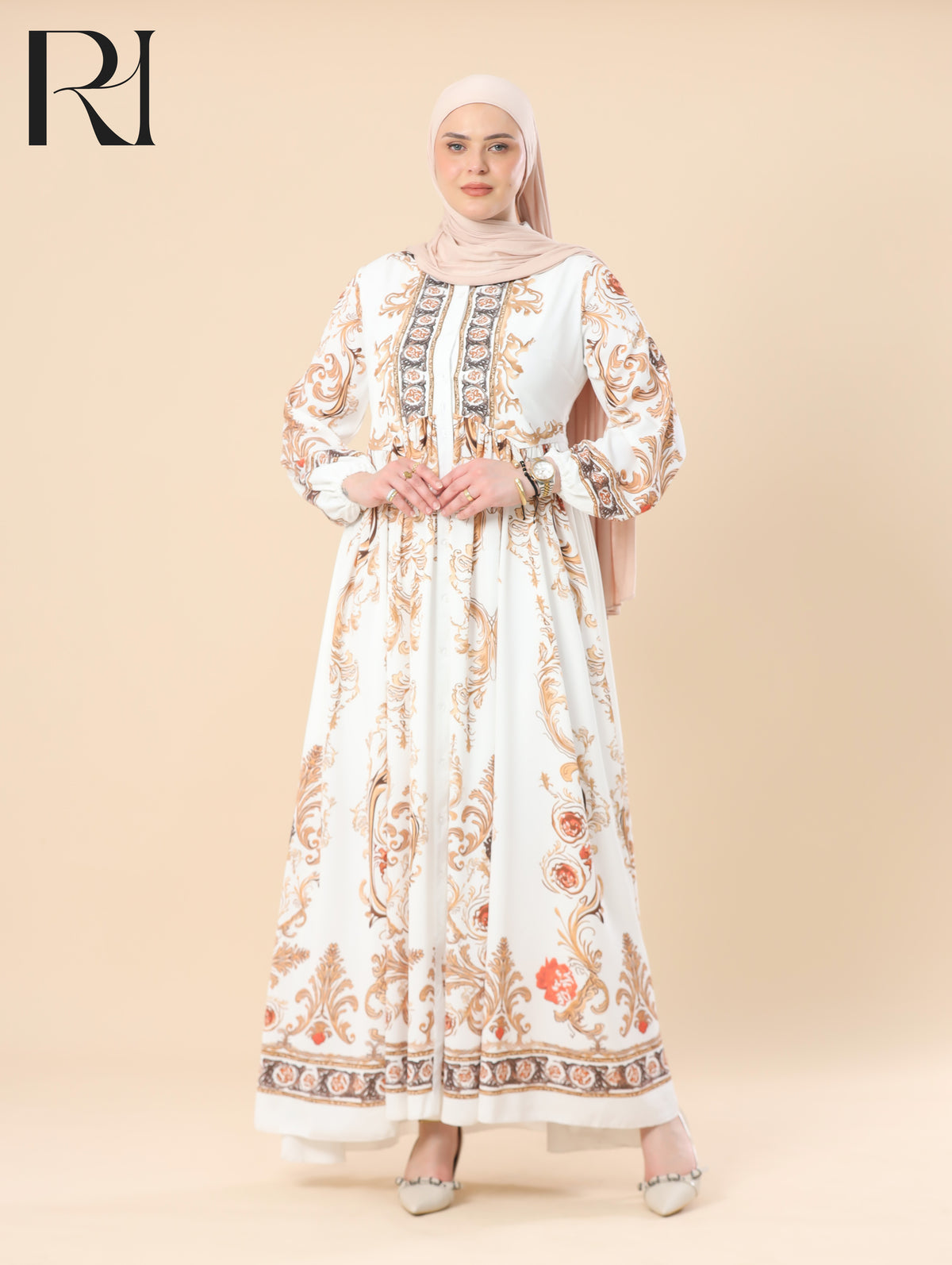 ivory dress maxi