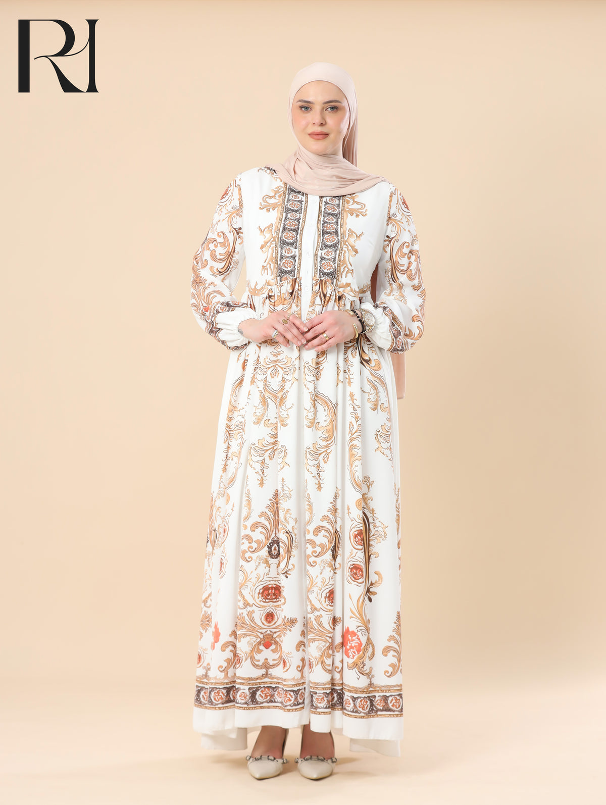 ivory dress long 