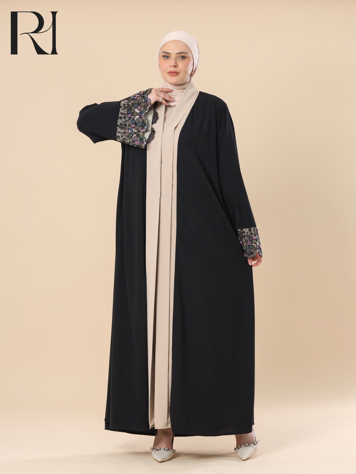 embellished abaya set