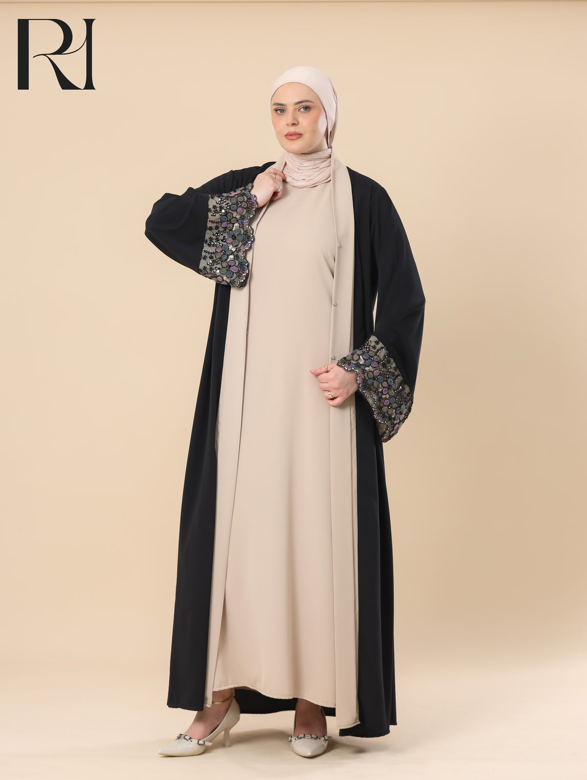 embellished abaya set
