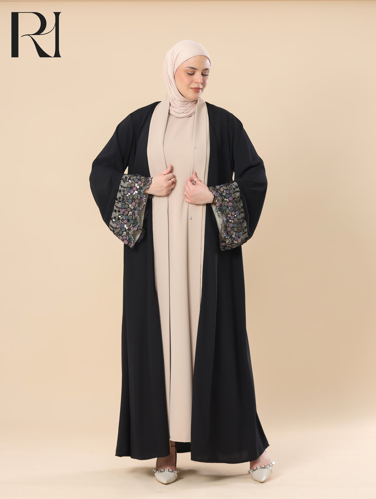 embellished abaya set