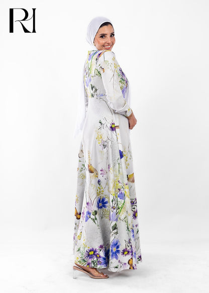 Wild Meadow Bloom Modest Maxi Dress