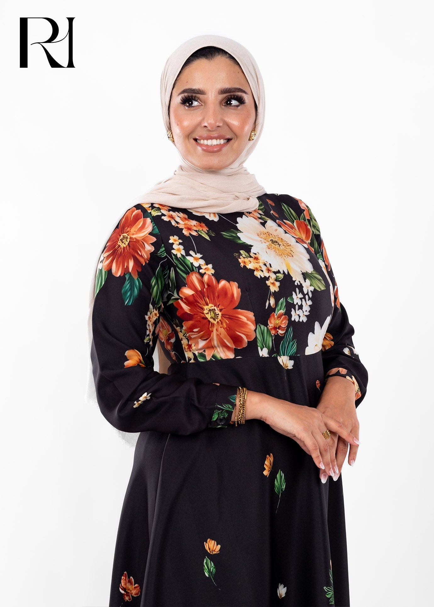 Velvet Midnight Garden Maxi Dress