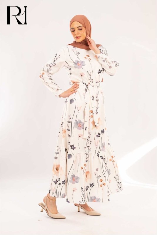 Dana Wildflower Meadow Print Maxi Dress - Ruehaya