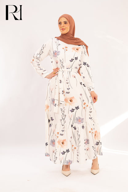 Dana Wildflower Meadow Print Maxi Dress - Ruehaya