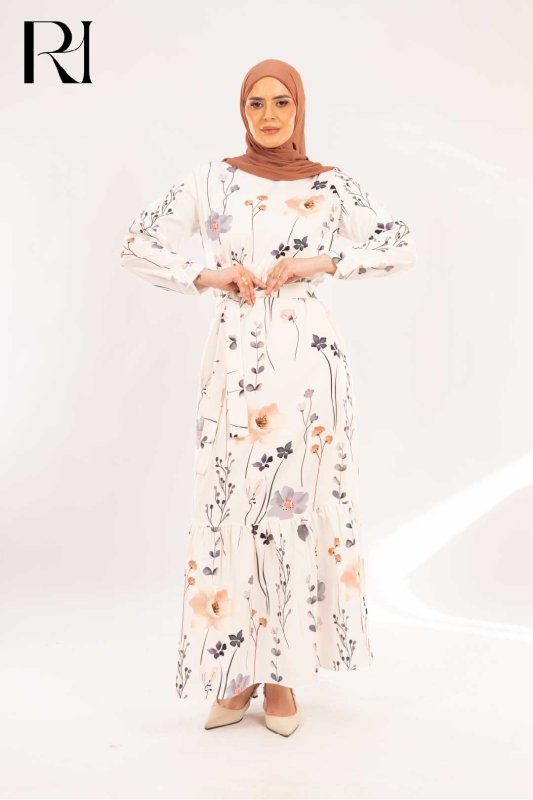 Dana Wildflower Meadow Print Maxi Dress - Ruehaya