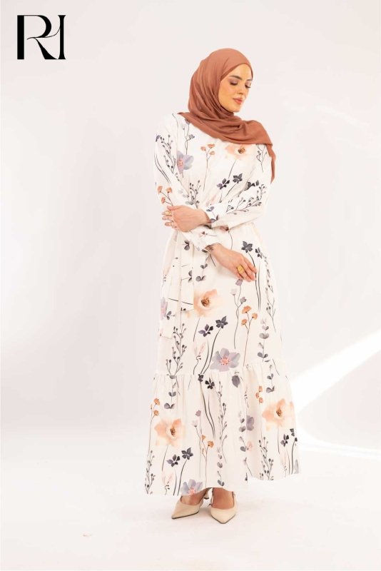 Dana Wildflower Meadow Print Maxi Dress - Ruehaya