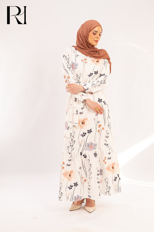 Dana Wildflower Meadow Print Maxi Dress - Ruehaya