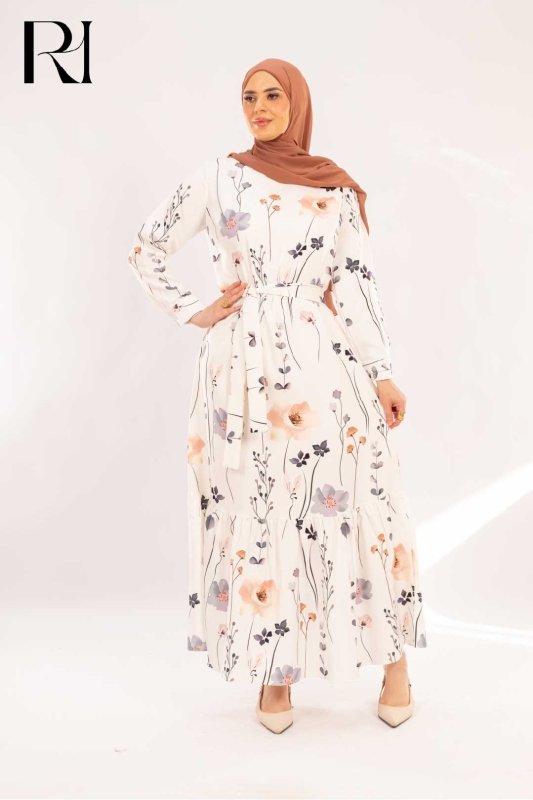 Dana Wildflower Meadow Print Maxi Dress - Ruehaya