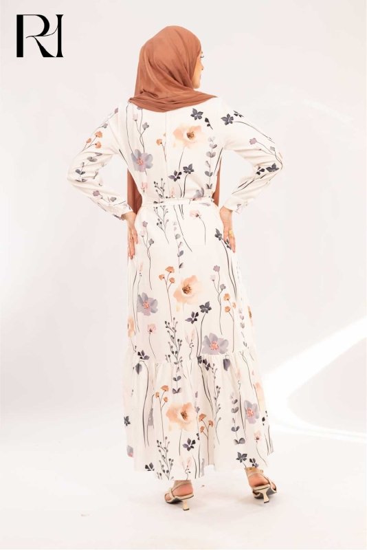 Dana Wildflower Meadow Print Maxi Dress - Ruehaya