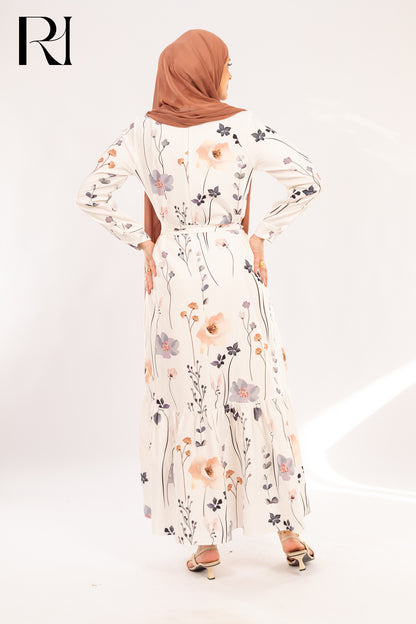 Dana Wildflower Meadow Print Maxi Dress - Ruehaya