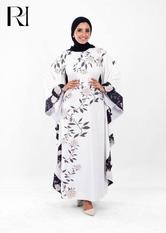 Ethereal Bloom Modest Maxi Dress - Ruehaya