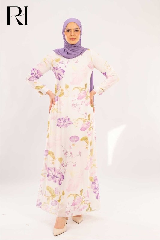 Laila Lavender Dress - Ruehaya