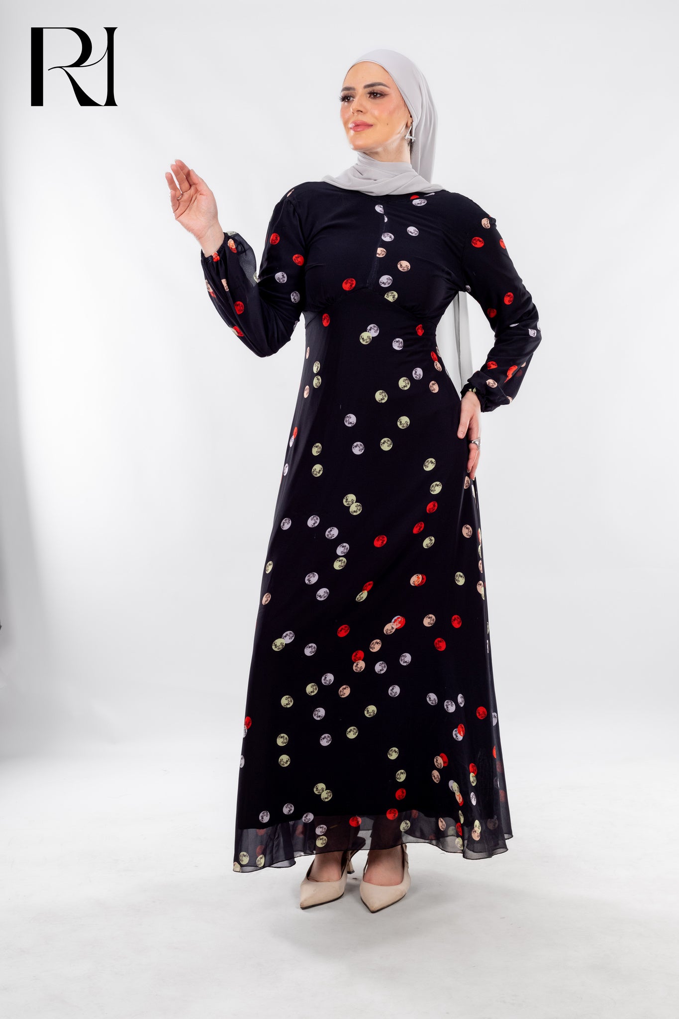 Midnight Confetti Playful Elegance in Motion - Ruehaya