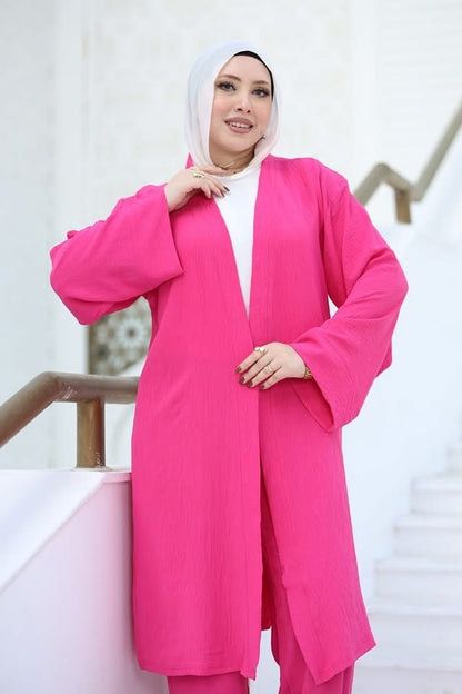 Modest chic and comfort pink Set - Ruehaya