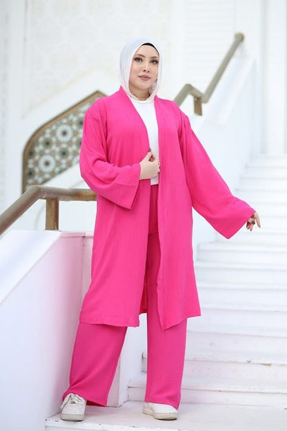 Modest chic and comfort pink Set - Ruehaya