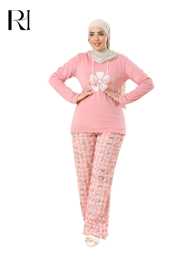MIRA SOFT LOUNGEWEAR SET – SOFT PINK FLORAL