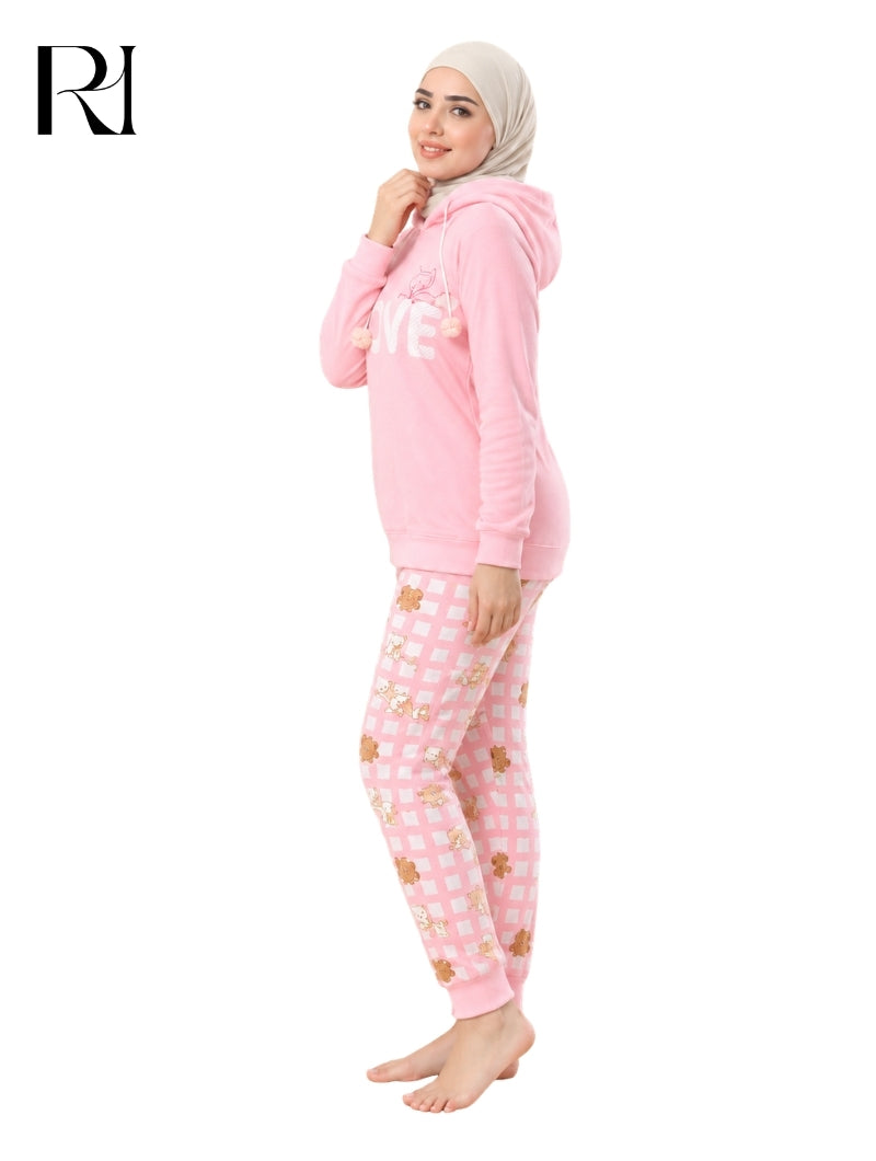 MIRA COZY LOUNGEWEAR SET – SOFT PINK