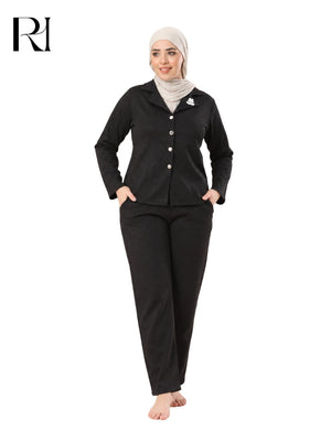 black loungewear set