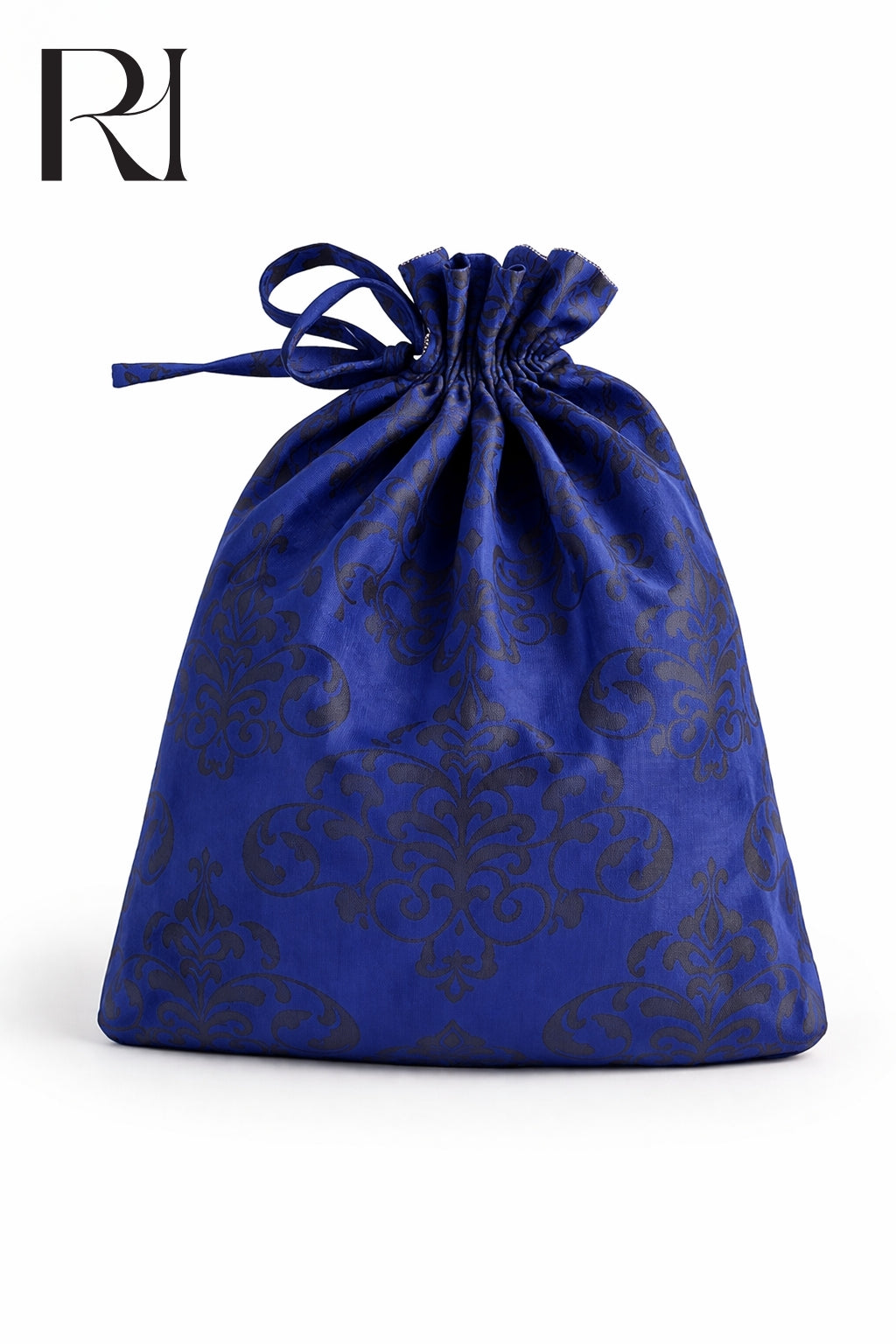 Noor Ornate Blended Satin Prayer Gown - Royal Blue