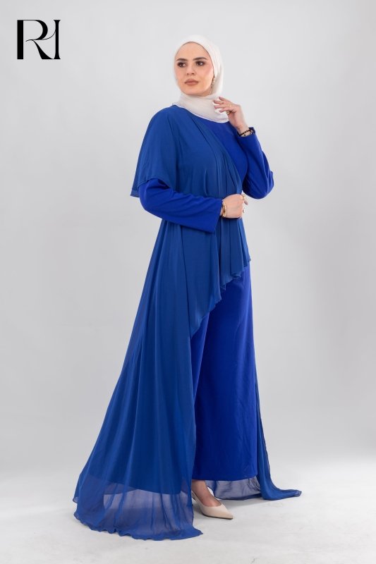Raya Topaz Charm Modest Elegant Jumpsuit - Ruehaya