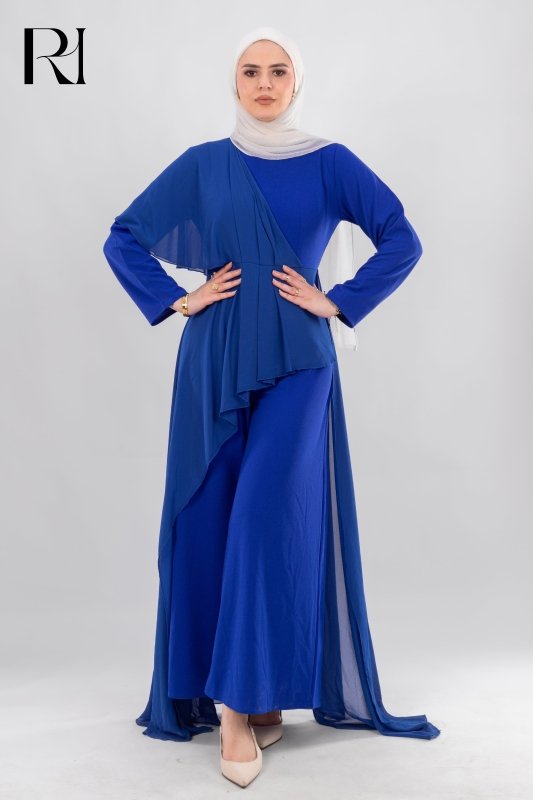 Raya Topaz Charm Modest Elegant Jumpsuit - Ruehaya