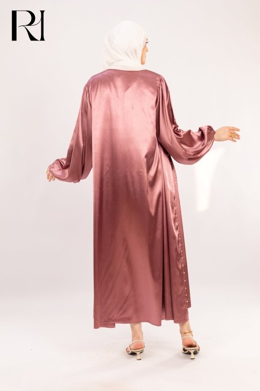 Rosé Satin Bloom Where Feminine Grace Shines in Every Step - Ruehaya