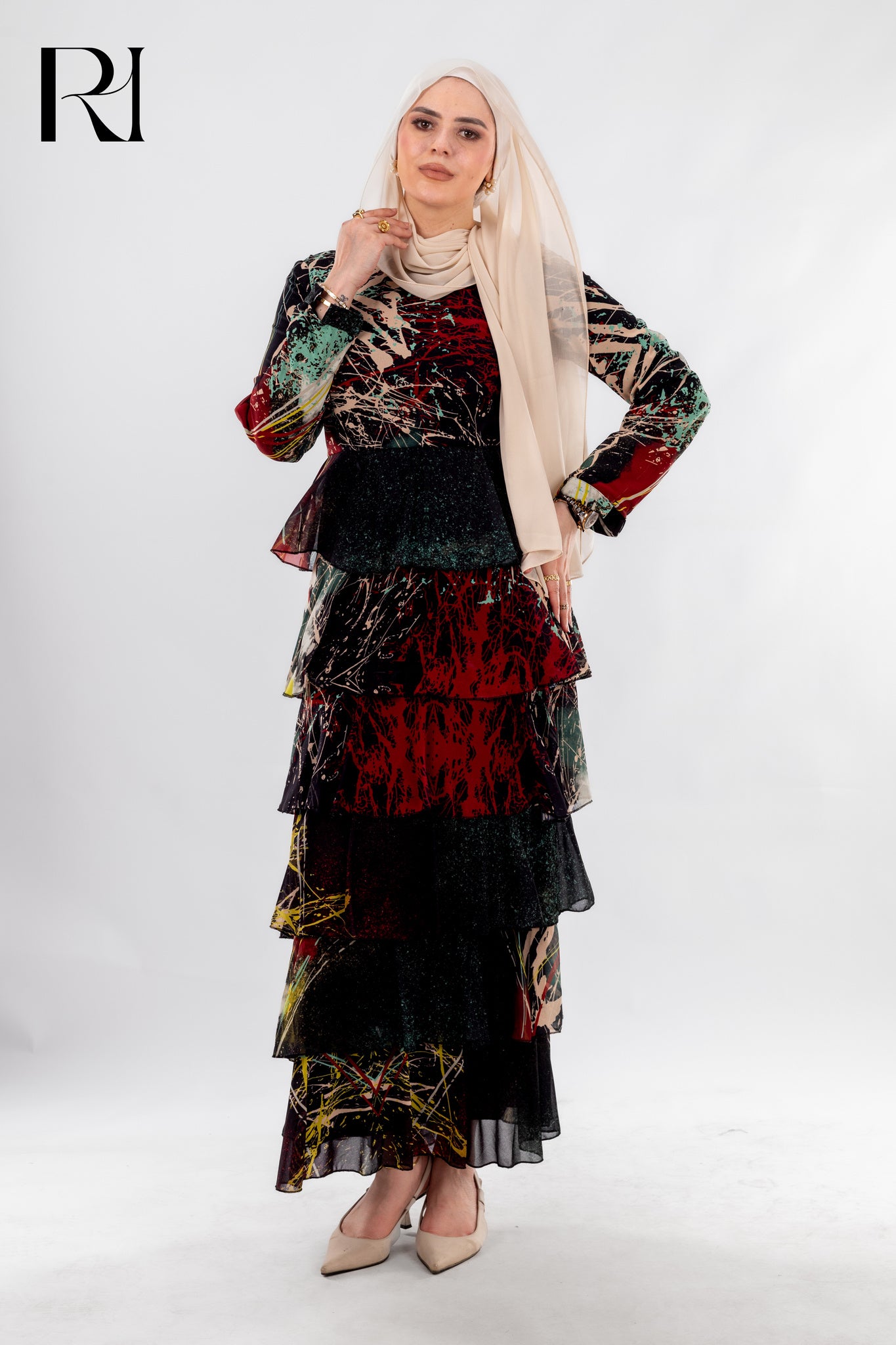 Rue Haya’s Artistic Tiered Dress - Ruehaya