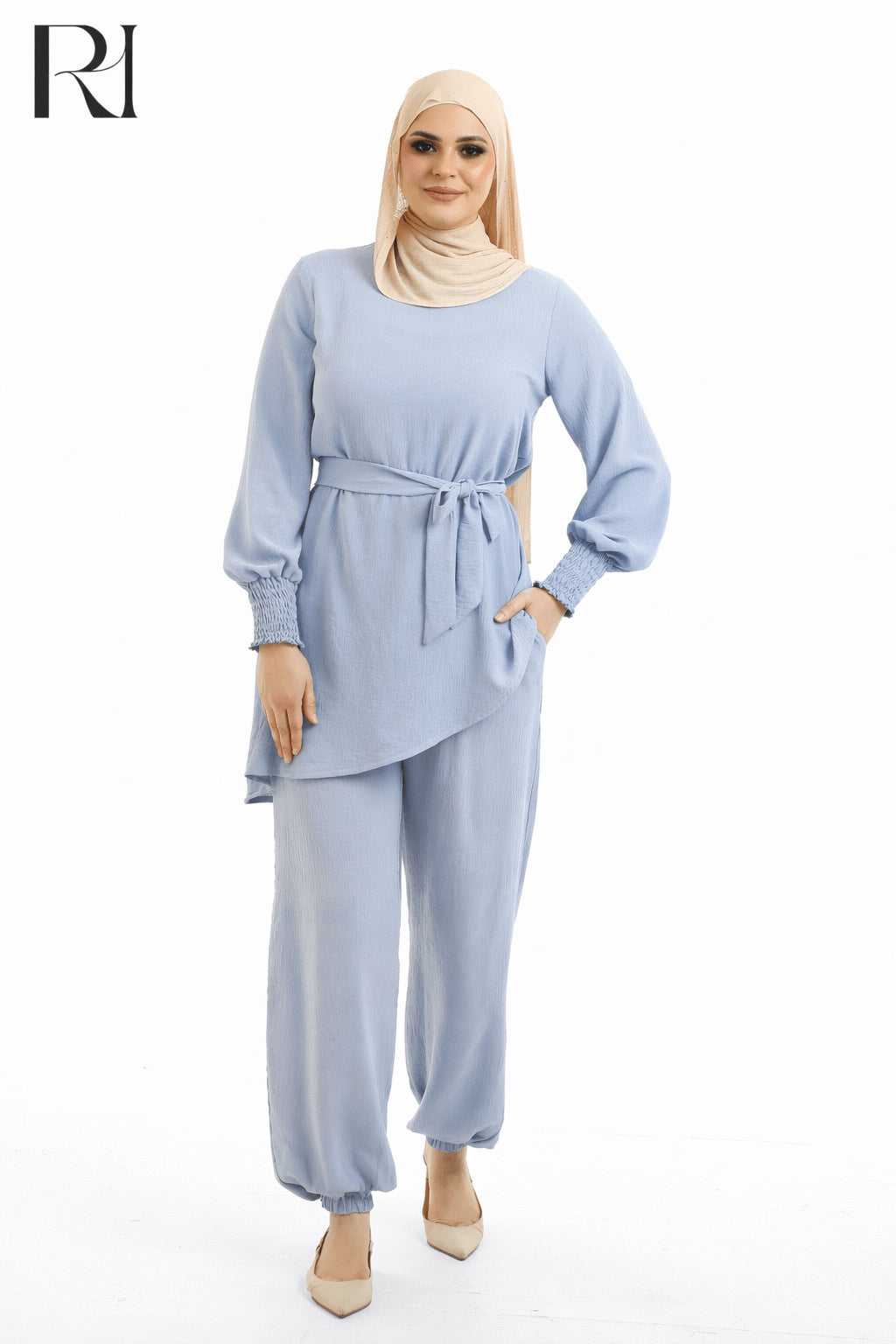 Linen-blend Grace Two-Piece Set - Multiple Colors