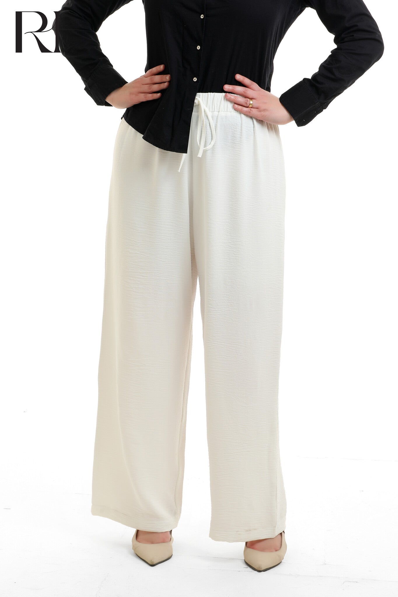 Linen-blend Ease Wide-Leg Trousers - Multiple Colors