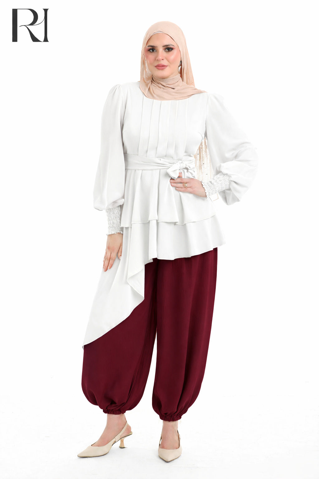 Lightweight Silky Gathered Trousers - Multiple Colors