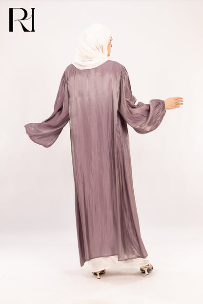 Twilight Mist, Flow Through Elegance in Smoky Mauve - Ruehaya