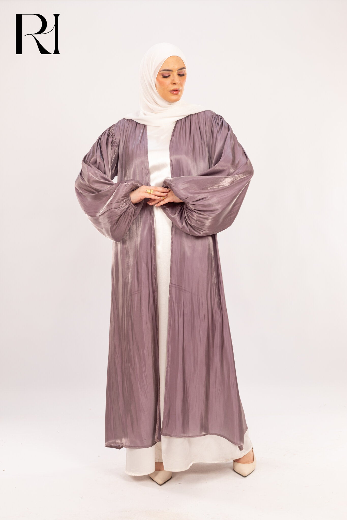 Twilight Mist, Flow Through Elegance in Smoky Mauve - Ruehaya