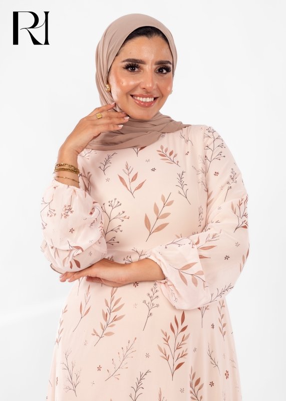 Whispering Branches Modest Maxi Dress - Ruehaya